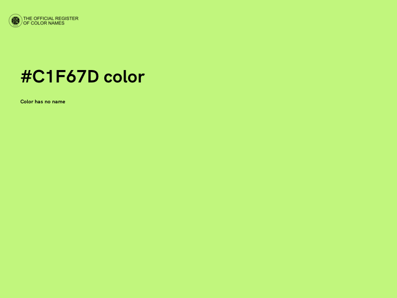 #C1F67D color image