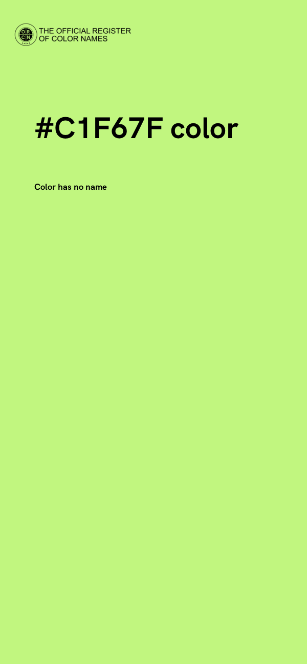 #C1F67F color image