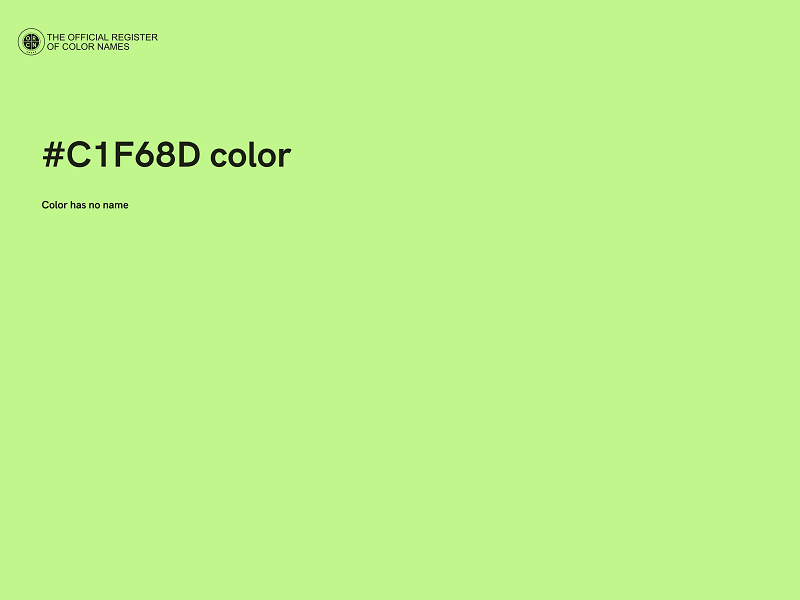 #C1F68D color image