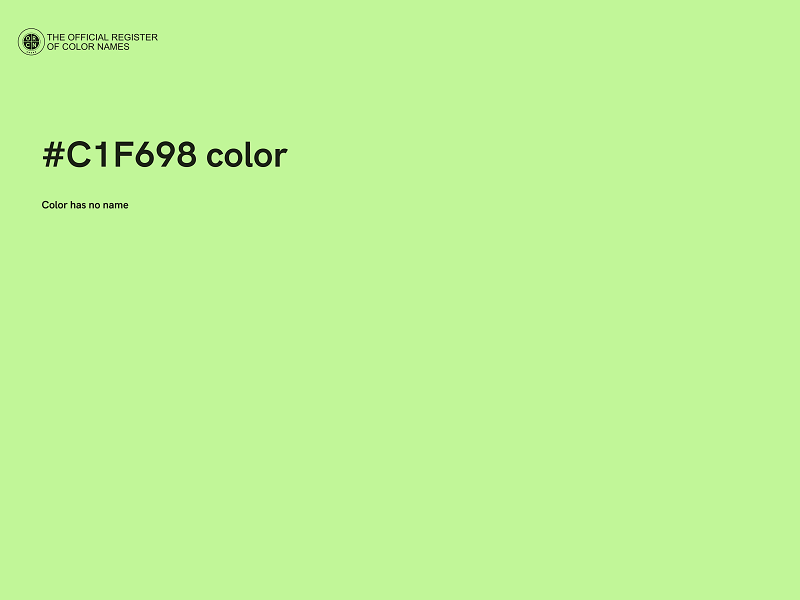 #C1F698 color image