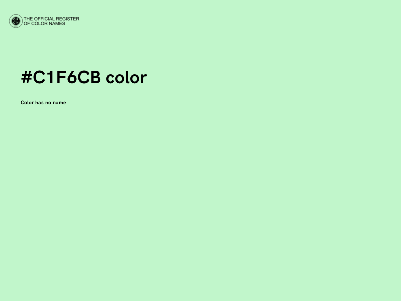 #C1F6CB color image