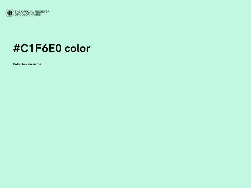 #C1F6E0 color image