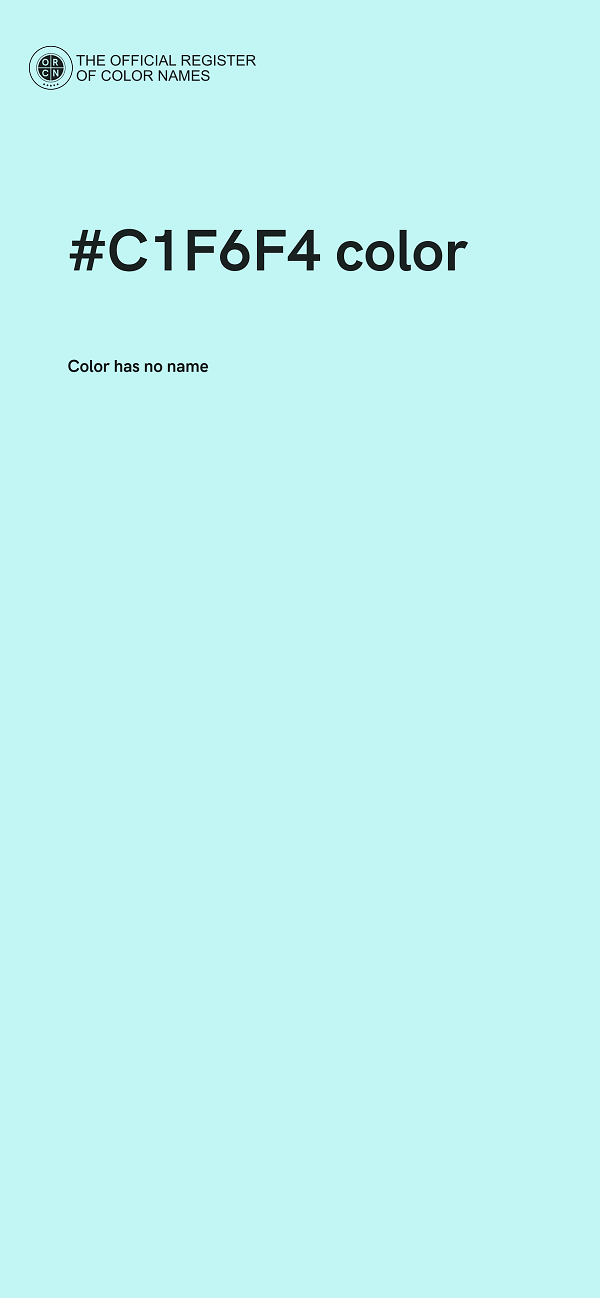 #C1F6F4 color image