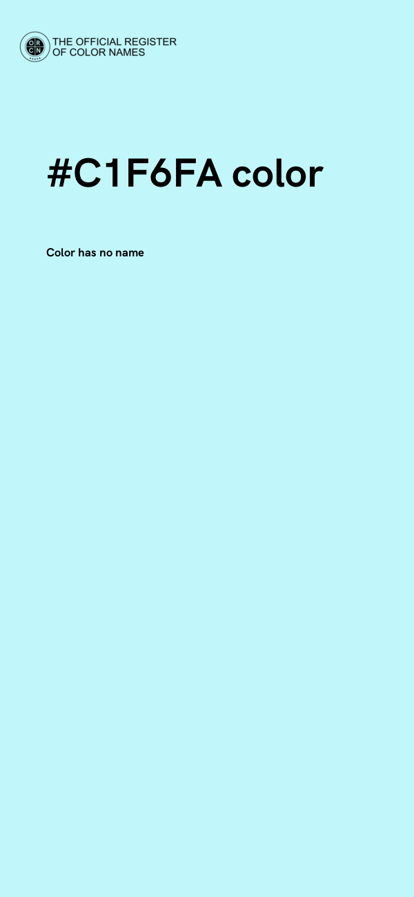 #C1F6FA color image