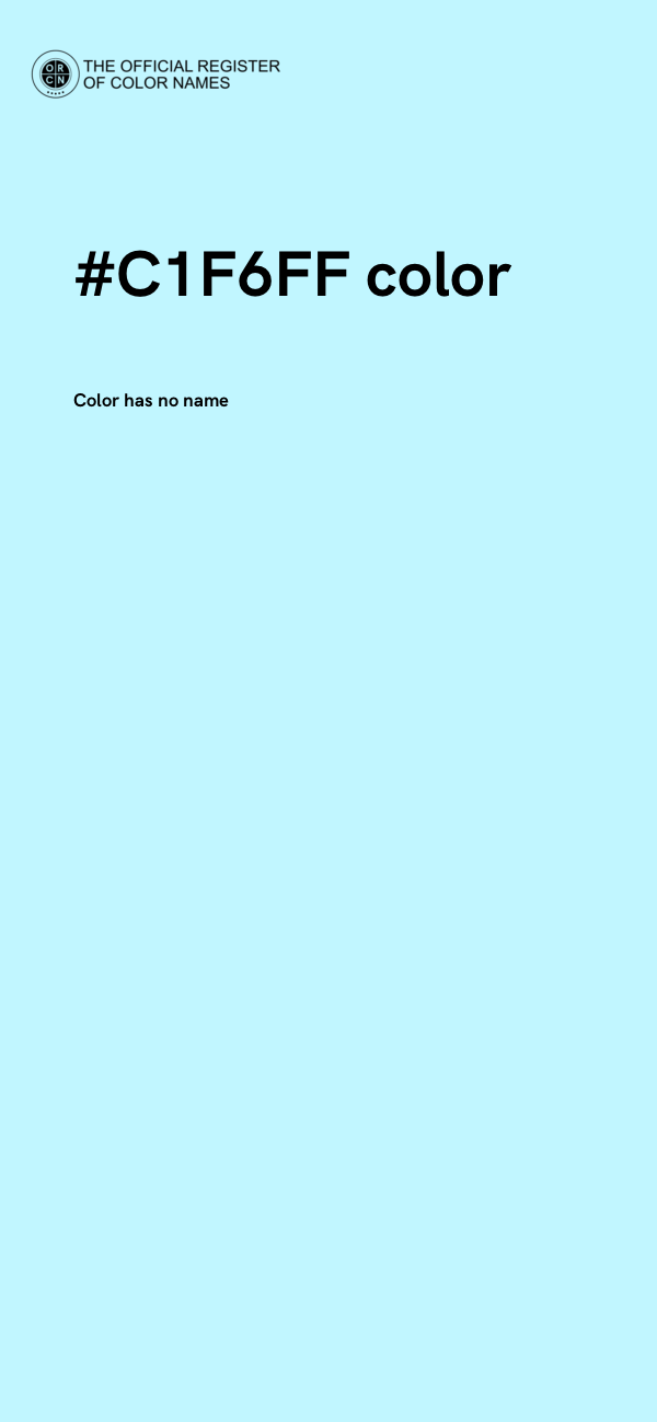 #C1F6FF color image
