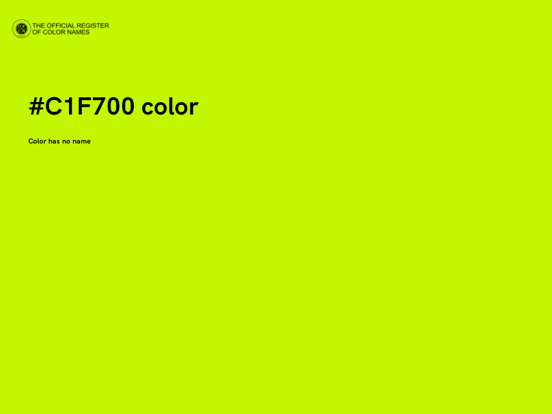 #C1F700 color image