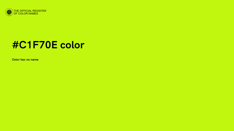 #C1F70E color image
