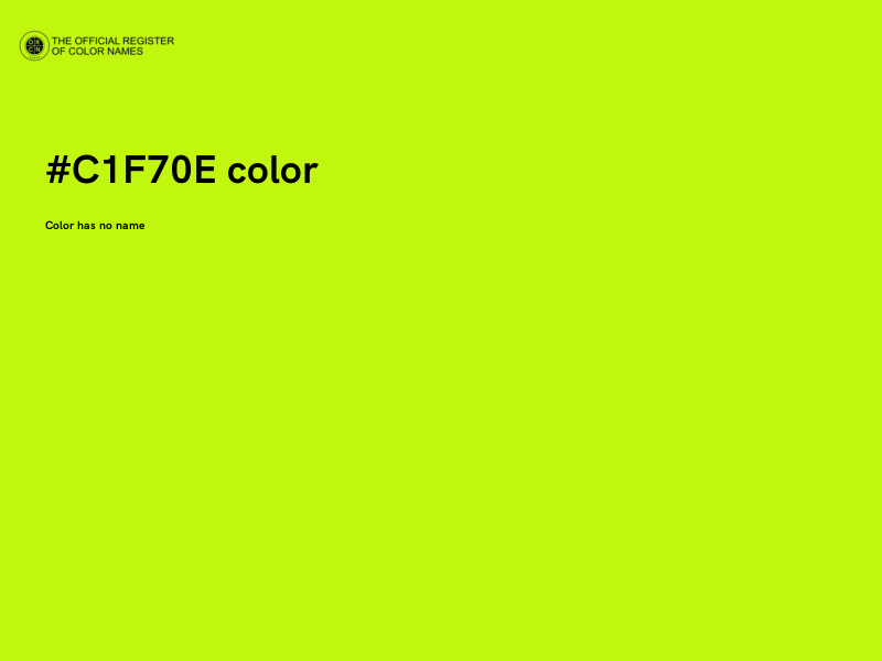 #C1F70E color image