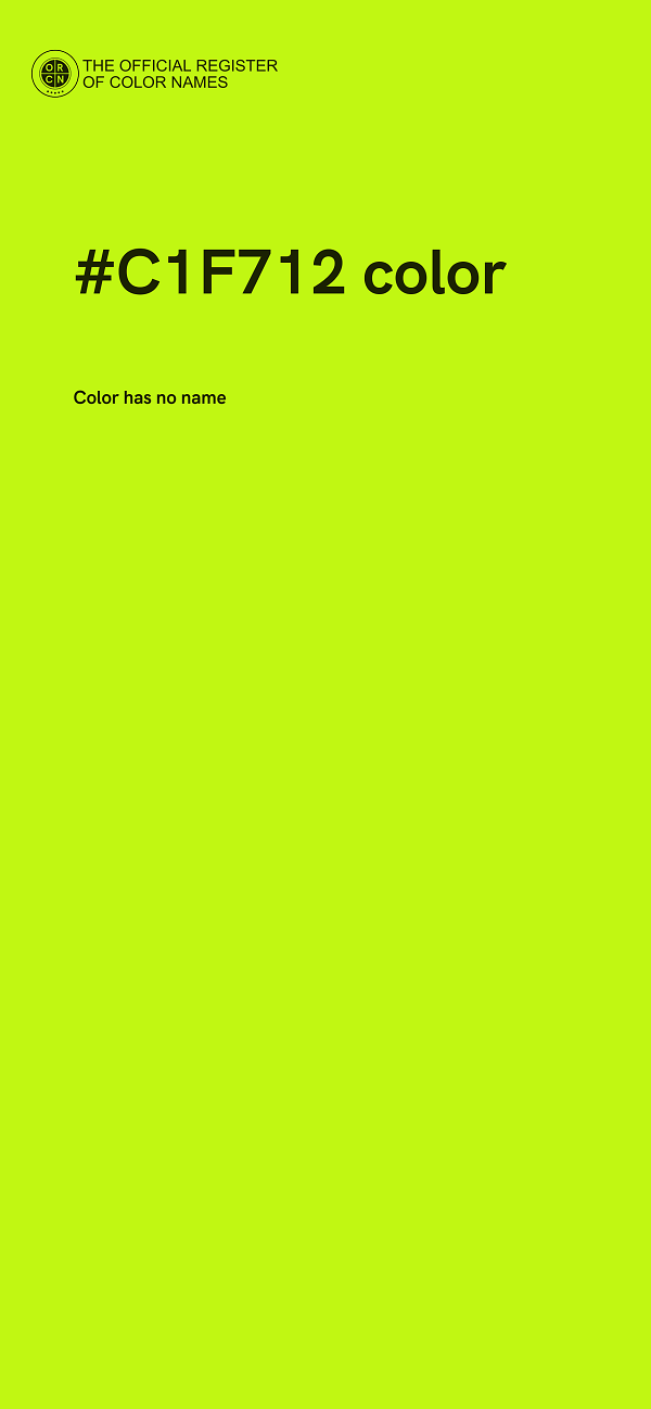 #C1F712 color image