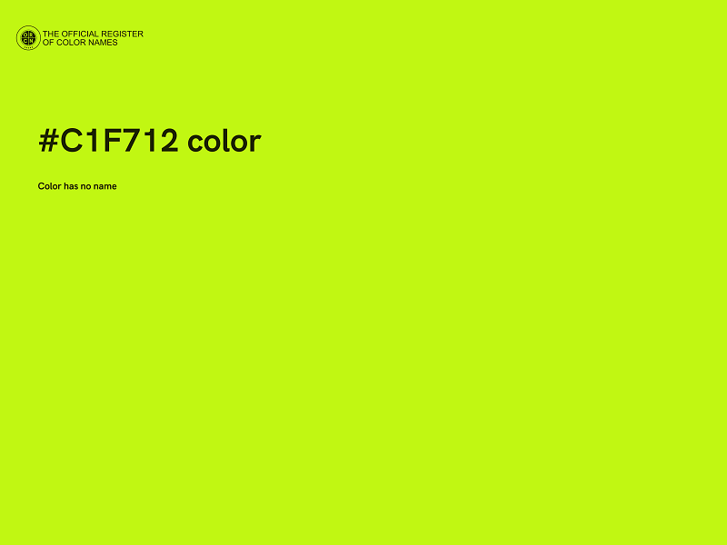 #C1F712 color image