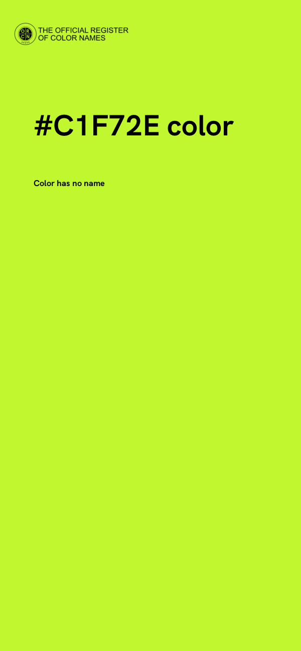 #C1F72E color image