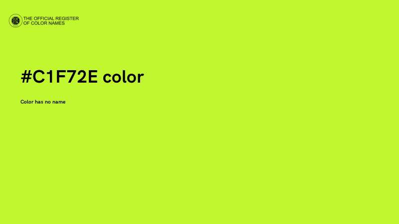 #C1F72E color image
