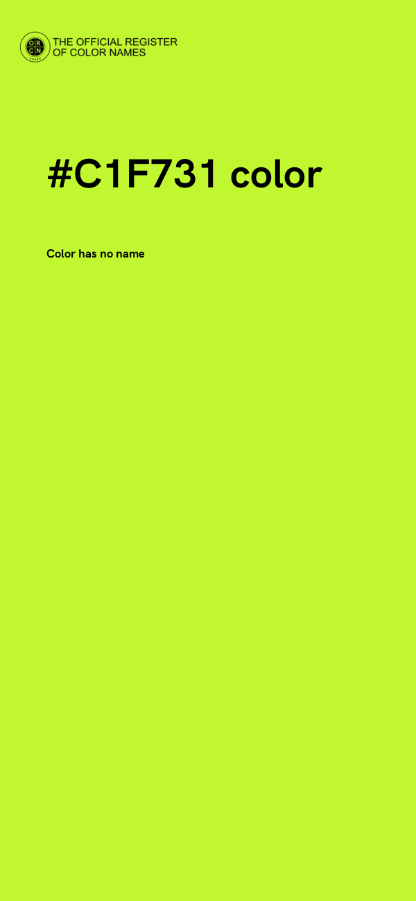 #C1F731 color image