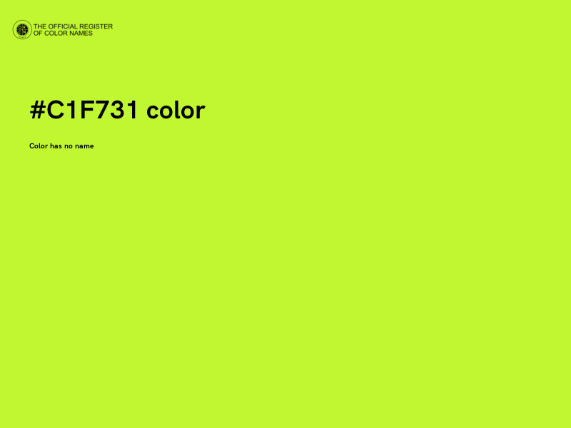 #C1F731 color image