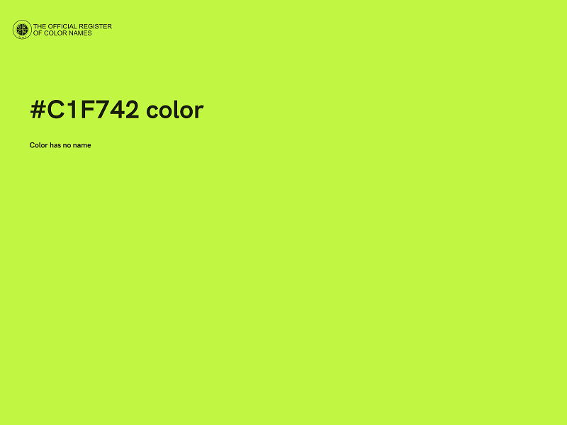 #C1F742 color image