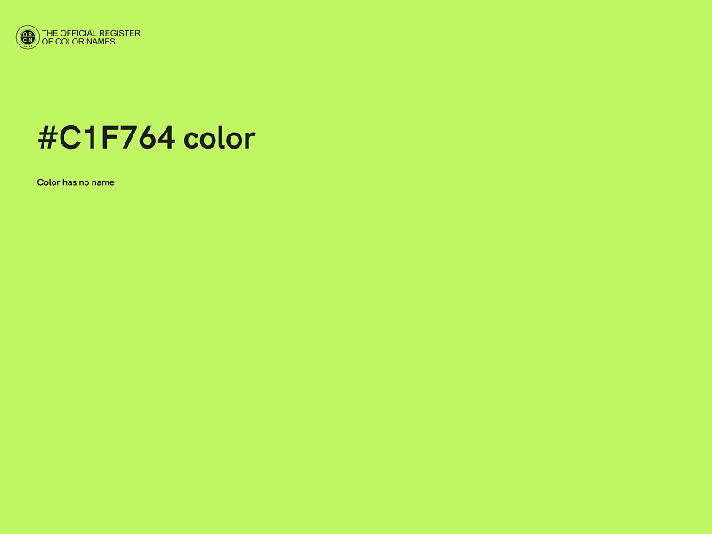 #C1F764 color image