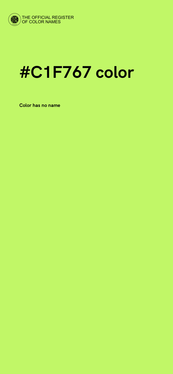 #C1F767 color image