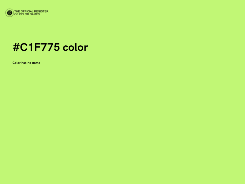 #C1F775 color image
