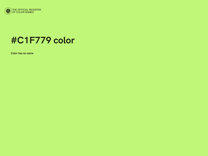 #C1F779 color image