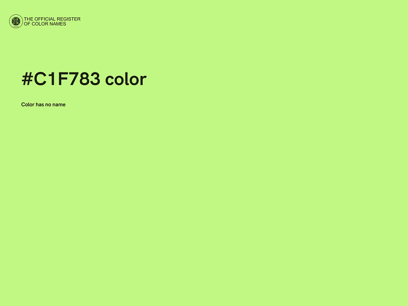 #C1F783 color image