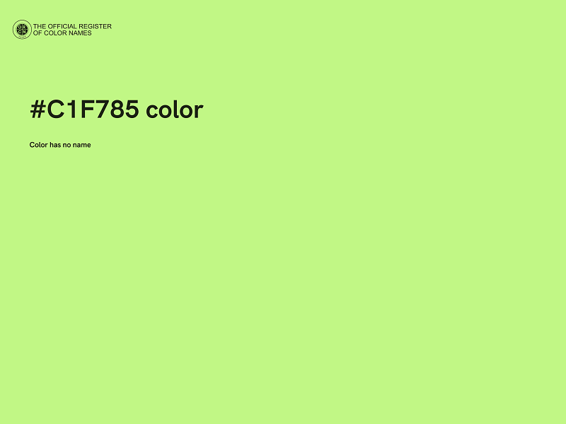 #C1F785 color image