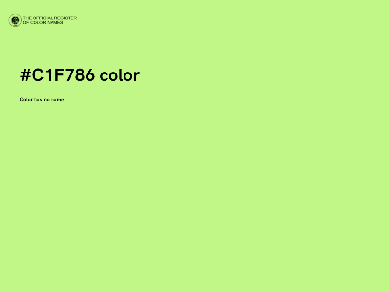 #C1F786 color image