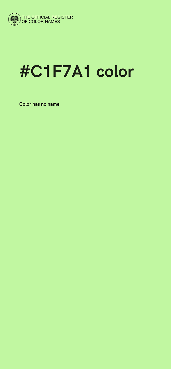 #C1F7A1 color image