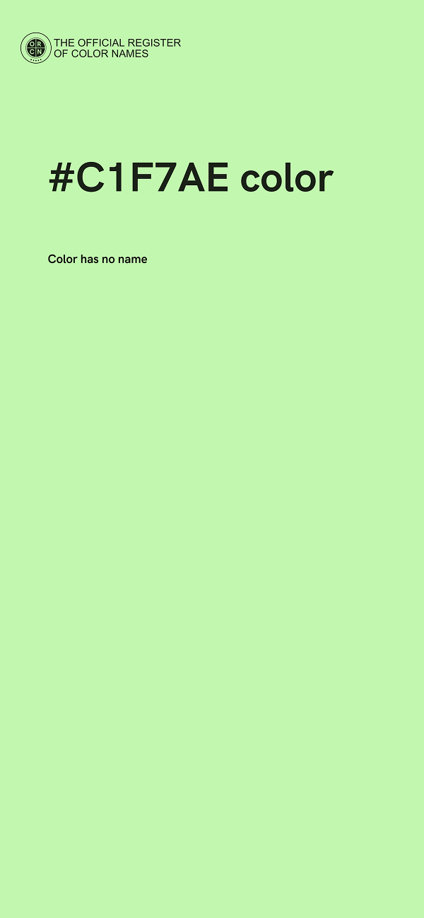 #C1F7AE color image