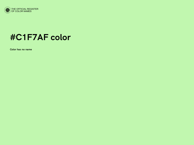 #C1F7AF color image