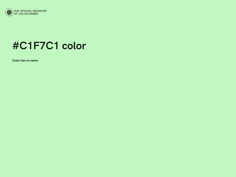 #C1F7C1 color image