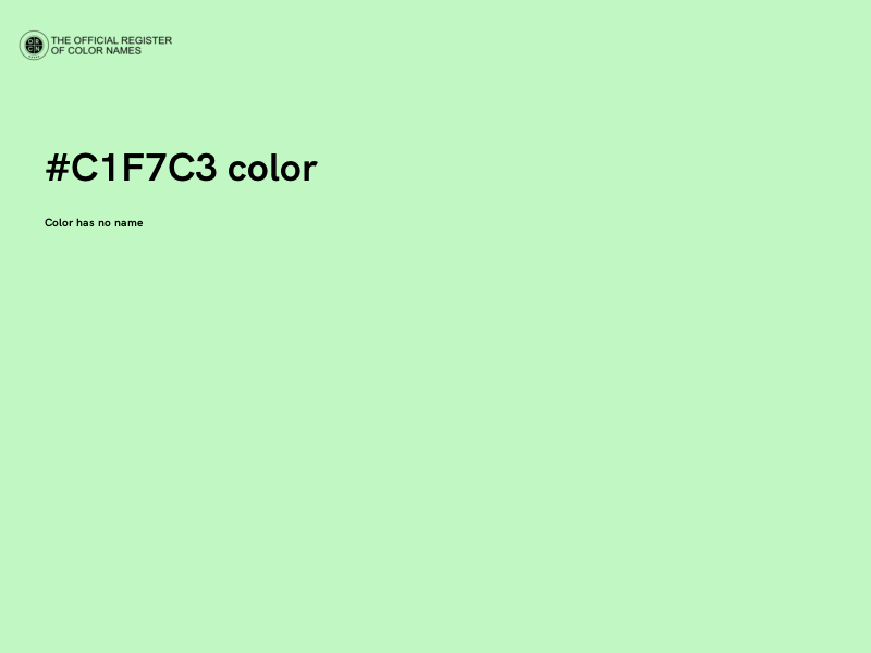 #C1F7C3 color image