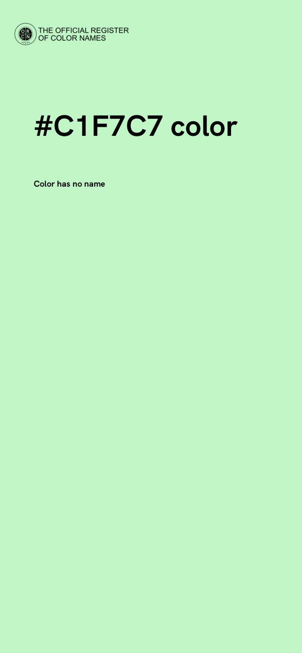 #C1F7C7 color image