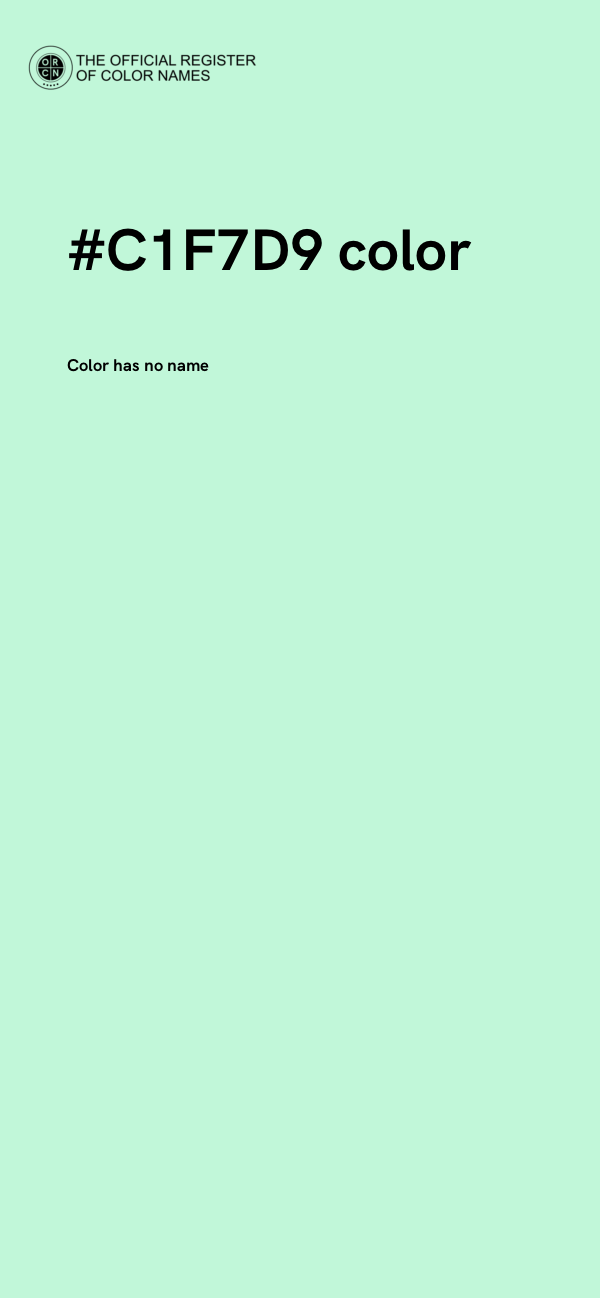 #C1F7D9 color image
