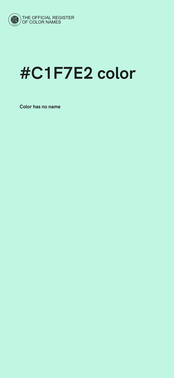 #C1F7E2 color image