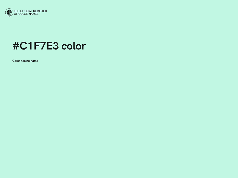 #C1F7E3 color image