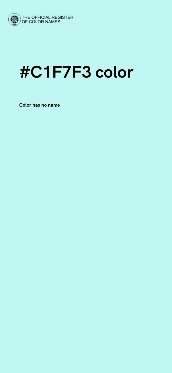 #C1F7F3 color image