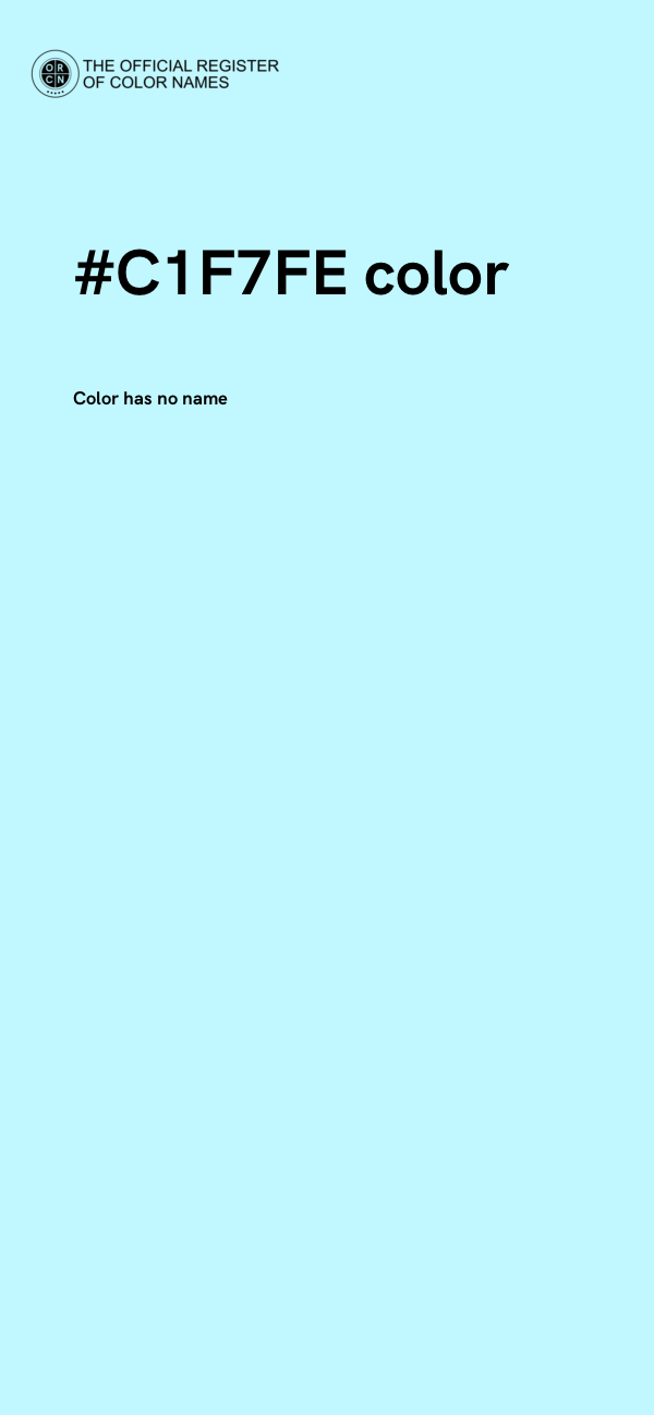 #C1F7FE color image