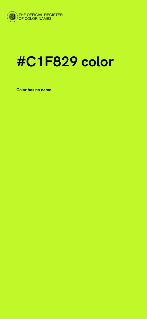 #C1F829 color image