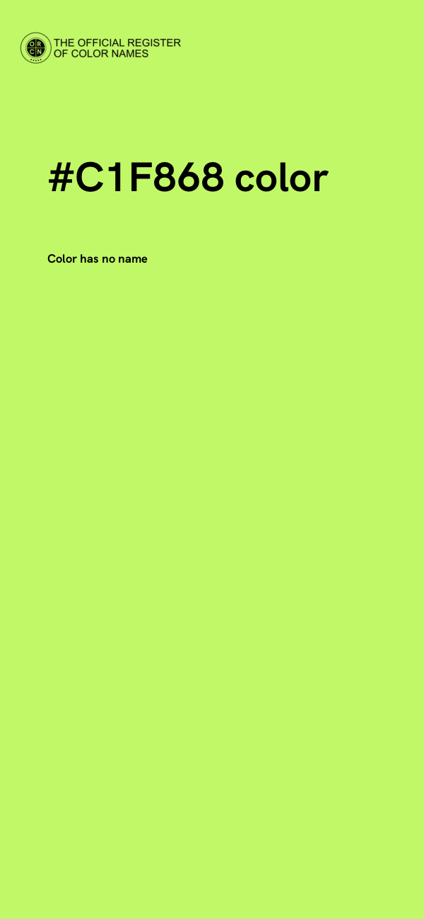#C1F868 color image