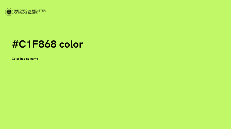 #C1F868 color image
