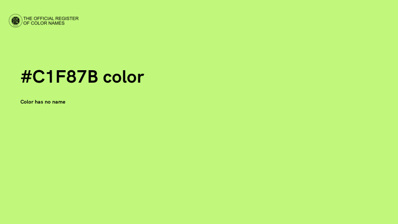 #C1F87B color image