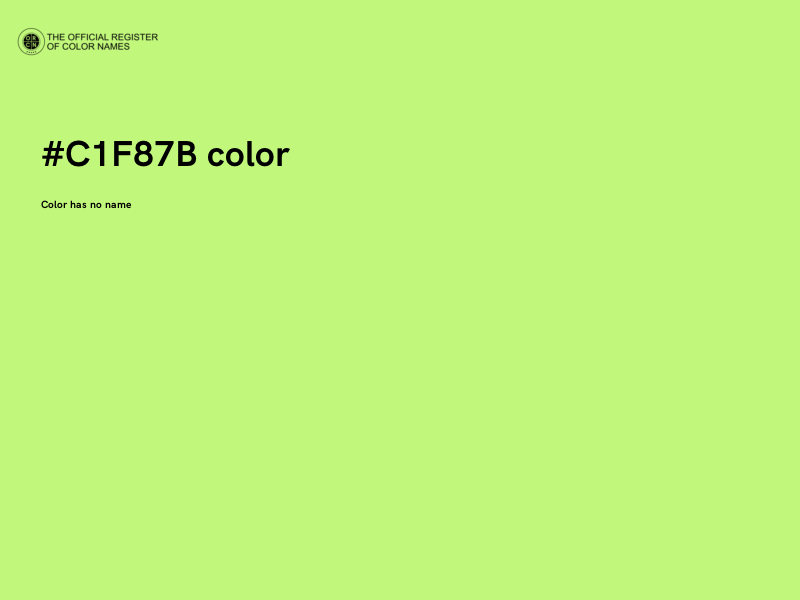 #C1F87B color image