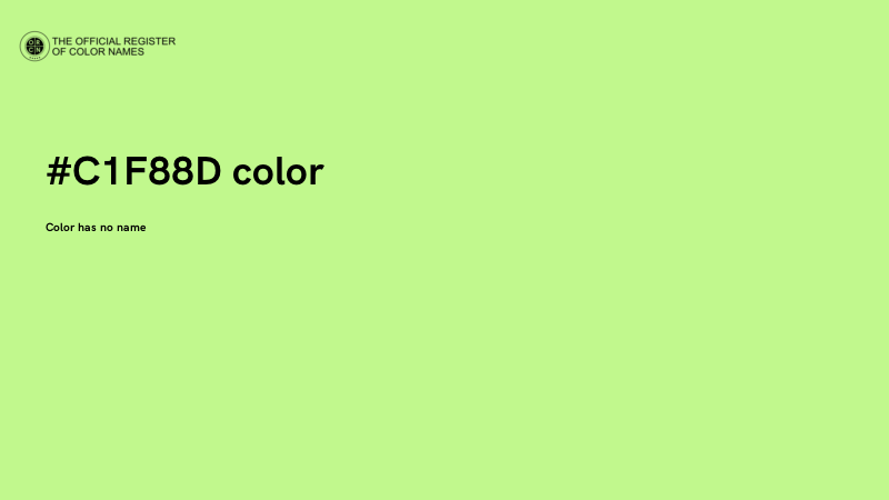 #C1F88D color image