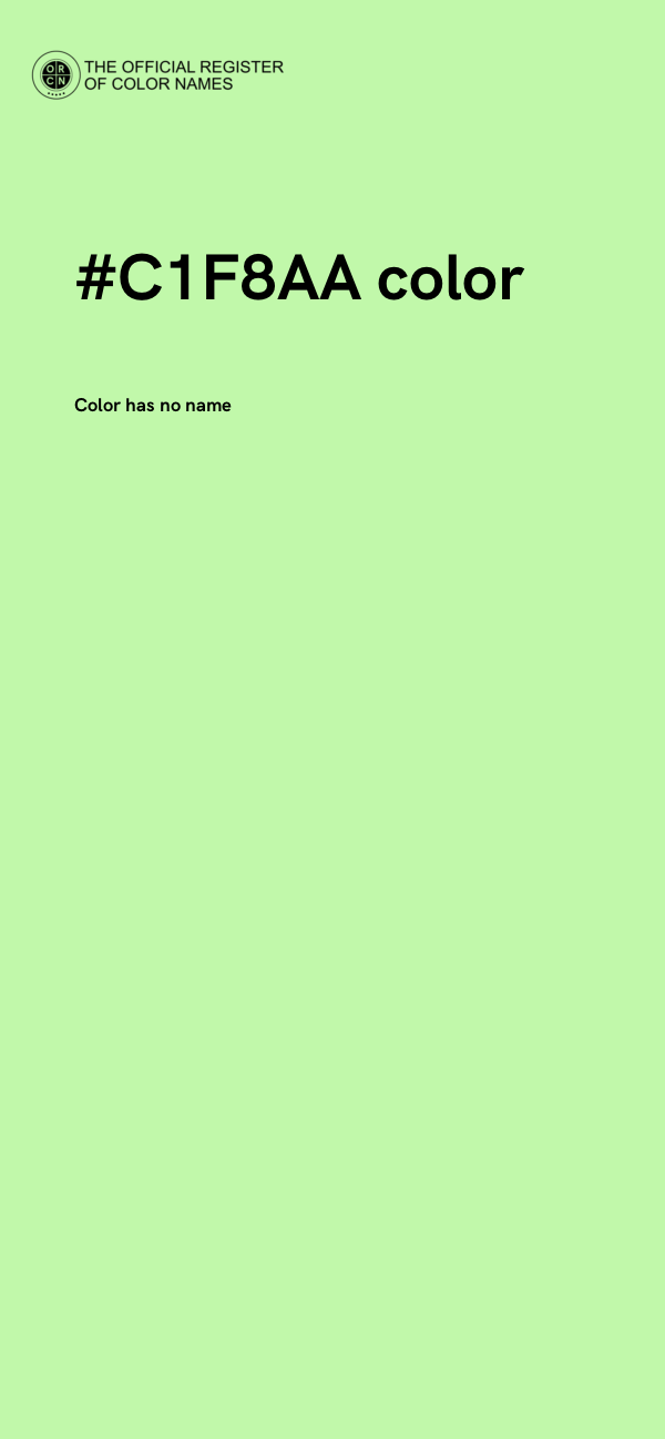 #C1F8AA color image