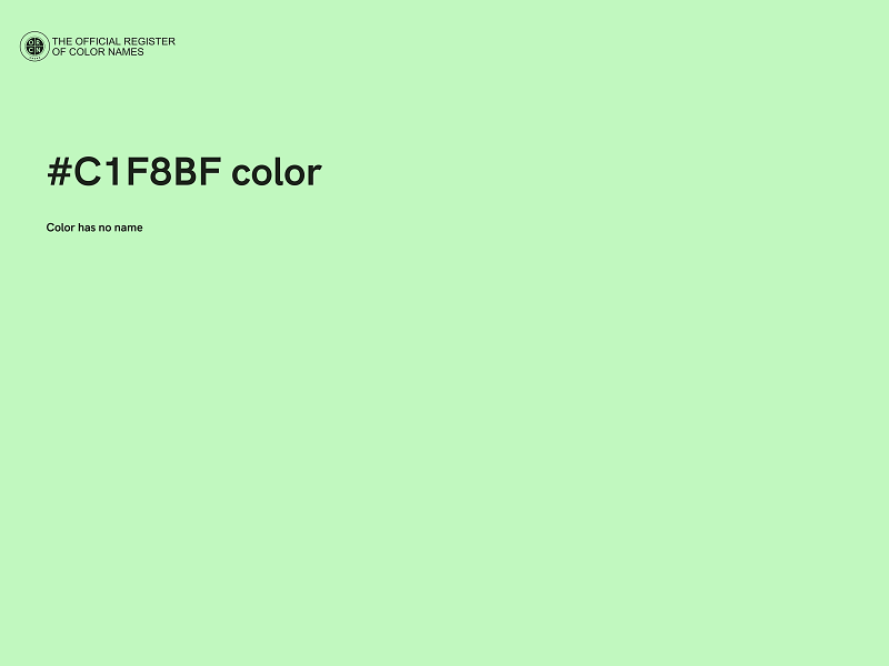 #C1F8BF color image