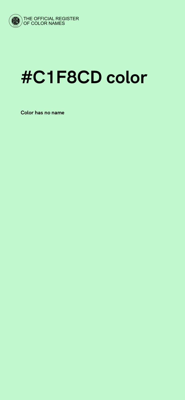 #C1F8CD color image
