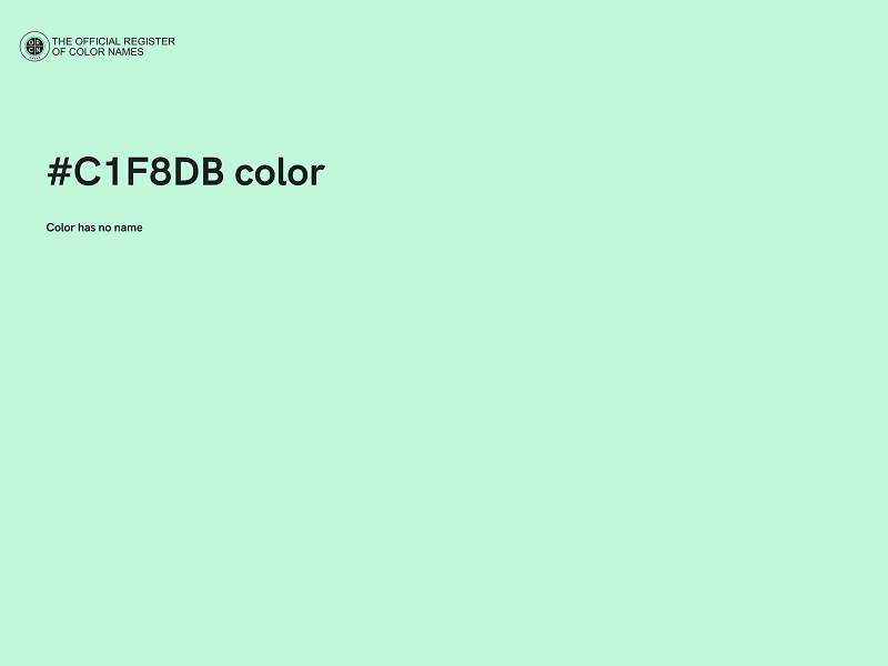 #C1F8DB color image