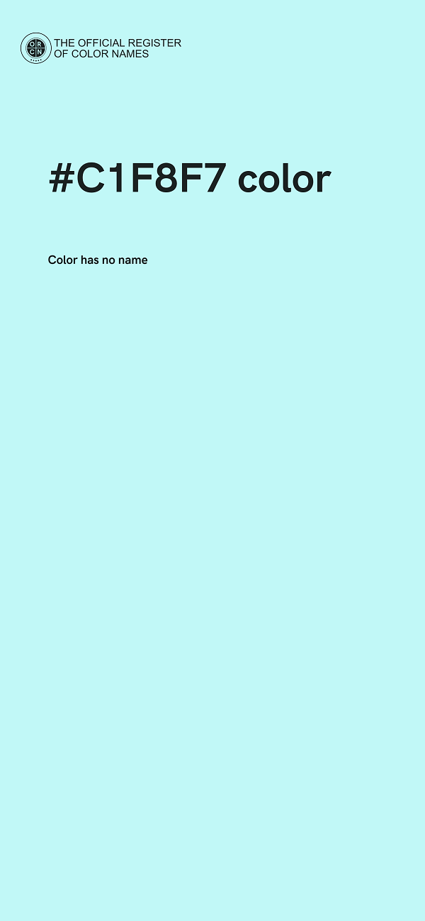 #C1F8F7 color image