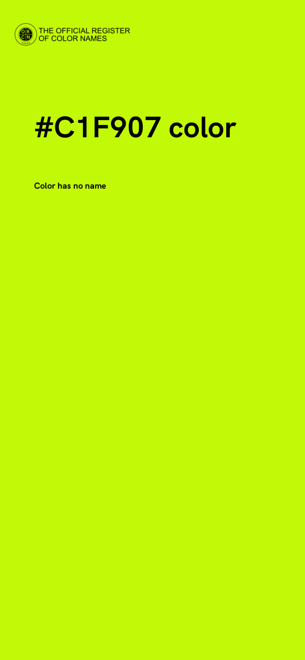 #C1F907 color image