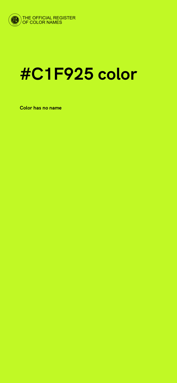 #C1F925 color image